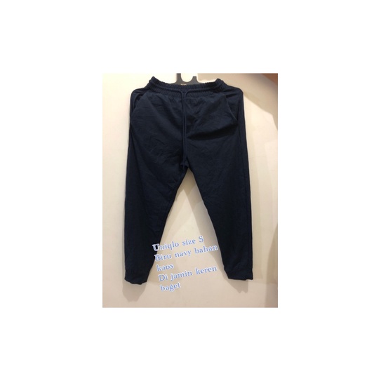 Prelove Celana joger Celana training Celana olahraga Celana santai Laki laki Perempuan Uniqlo Size S