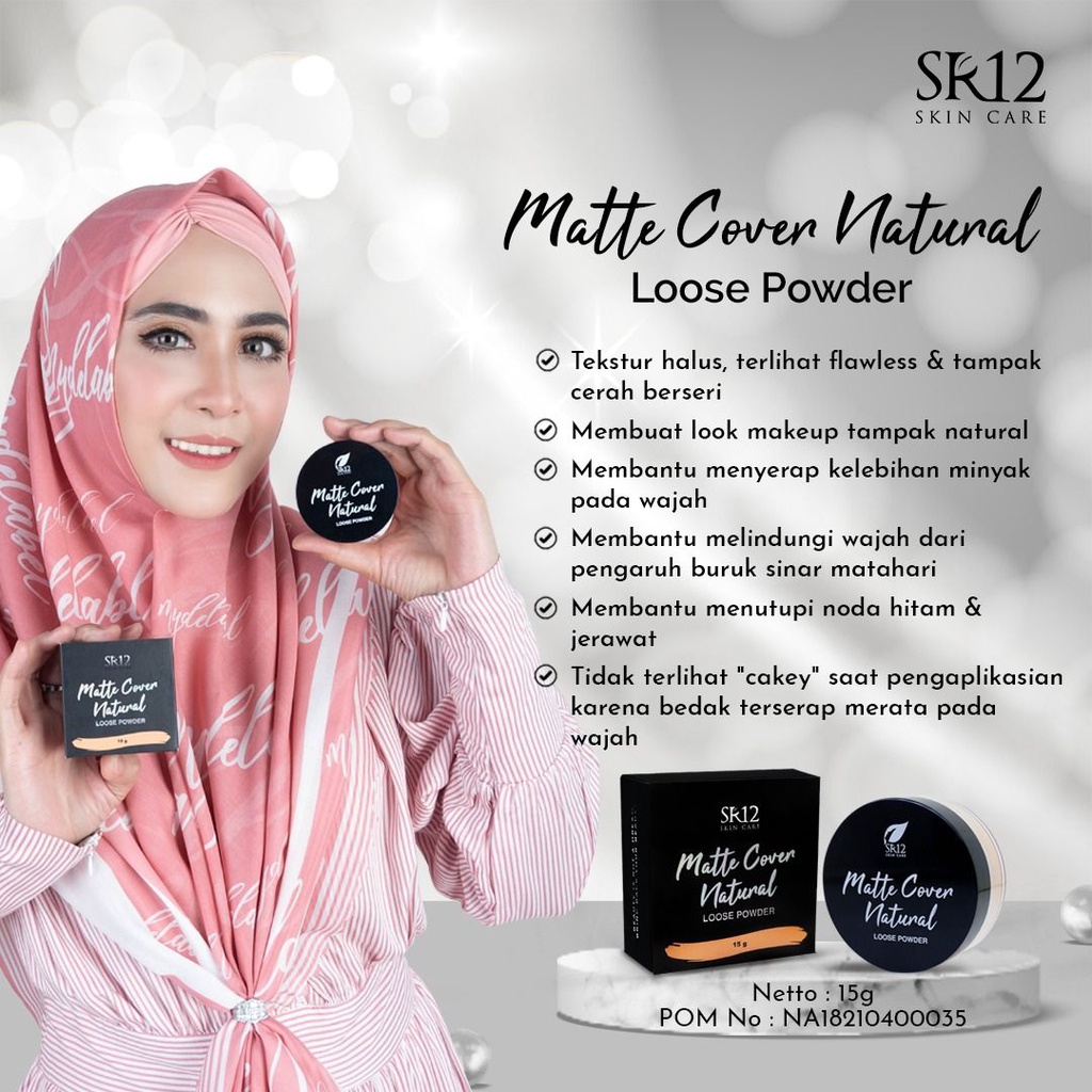 Bedak SR12 Compact Powder Tidak Mudah Luntur Whitening dan Glowing