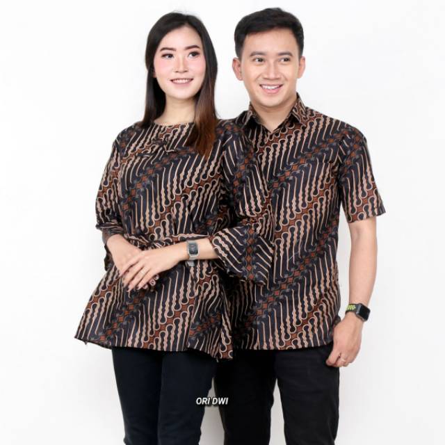 BATIK COUPLE PRIA WANITA MOTIF SENO JARUM