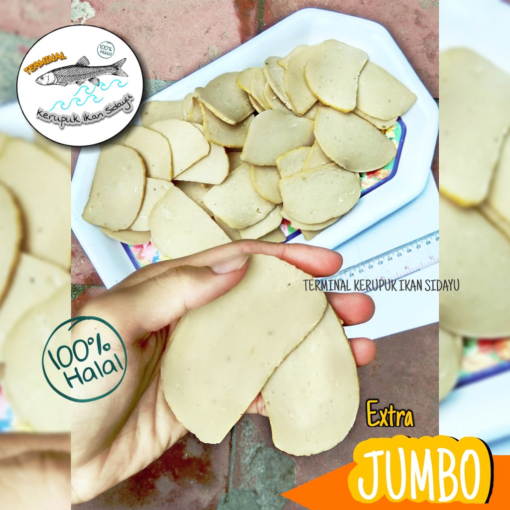 Kerupuk Ikan Payus JUMBO | Mentah Khas Sidayu Gresik