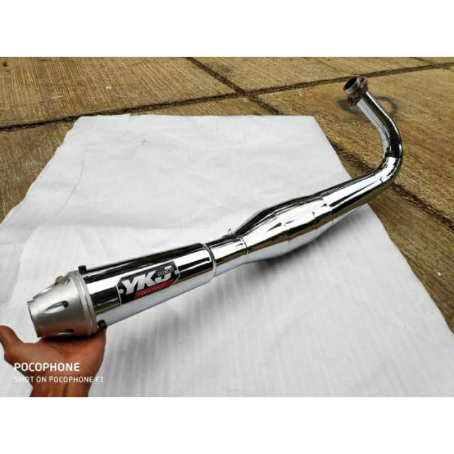 Knalpot RX King YKJ Racing Japstyle Chrome Super Bass Super Garing