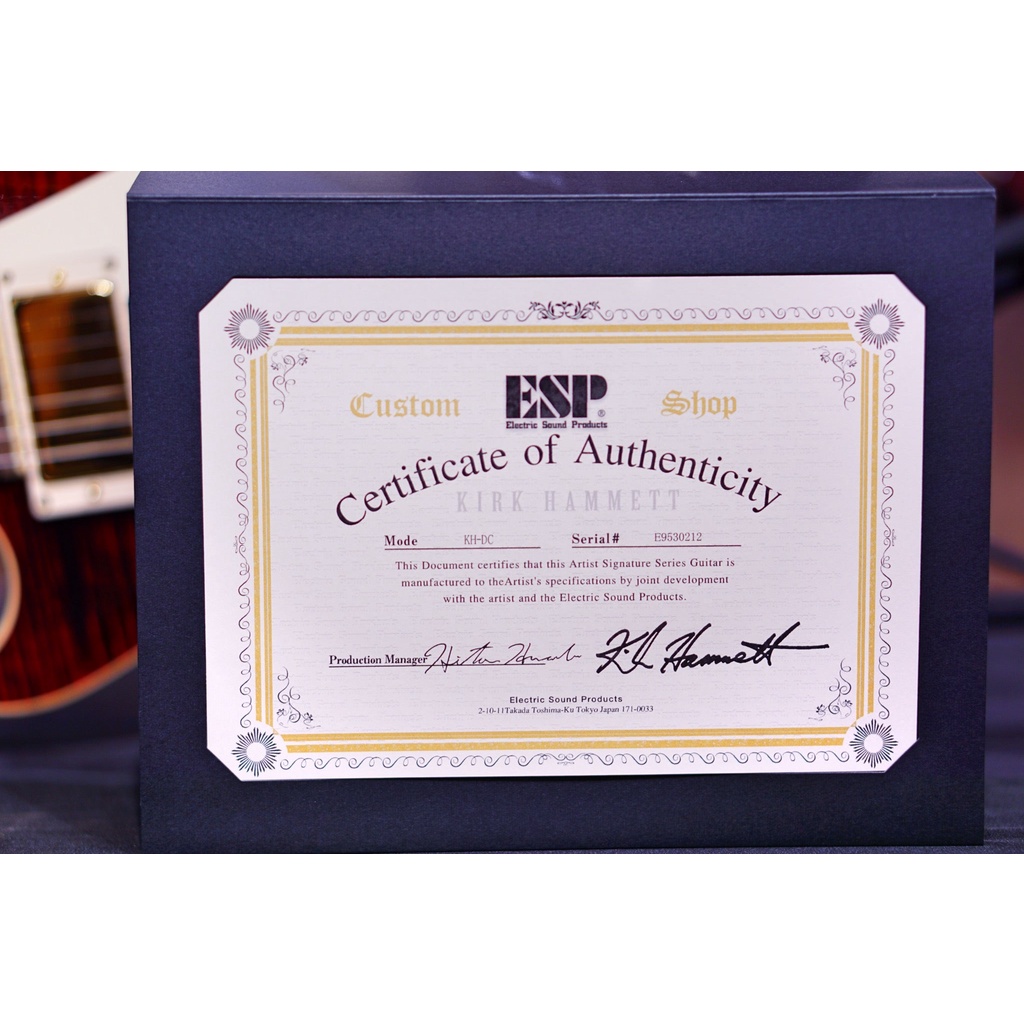 ESP Kirk Hammett DC see thru black Cherry E9530212