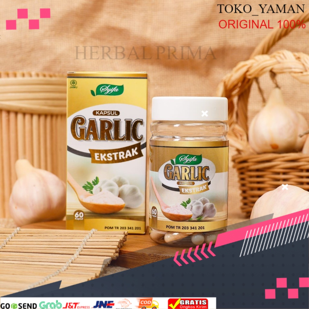 

EKSTRAK GARLIC 60 KAPSUL ASLI ORIGINAL MENGONATI DARAH TINGGI