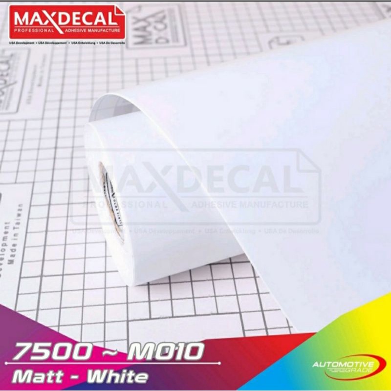 Sticker Skotlet Maxdecal 7500 M010 Max Decal  Putih Doff