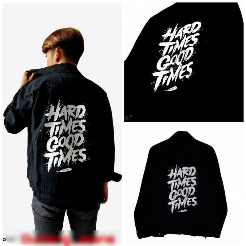 jaket jeans printing / jaket denim sablon premium SKU-AMR