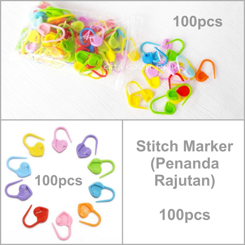 Penanda Rajutan/Stitch Marker (100pcs)