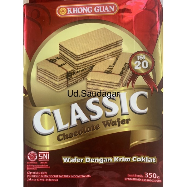 

Khong Guan Wafer Classic chocolate 350gr