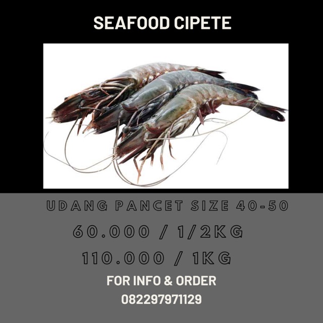 

1kg Udang Pancet size 40-50