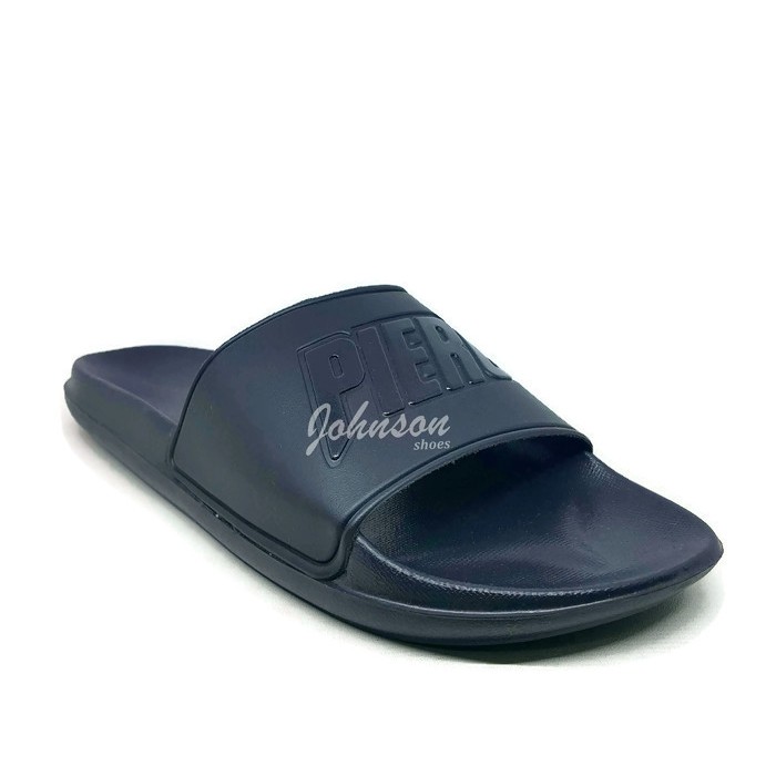 [ Johnson Shoes ] Sendal / Sandal Slop Karet Pria PIERO - PUNA SLOOP SANDAL All Black 100% ORIGINAL