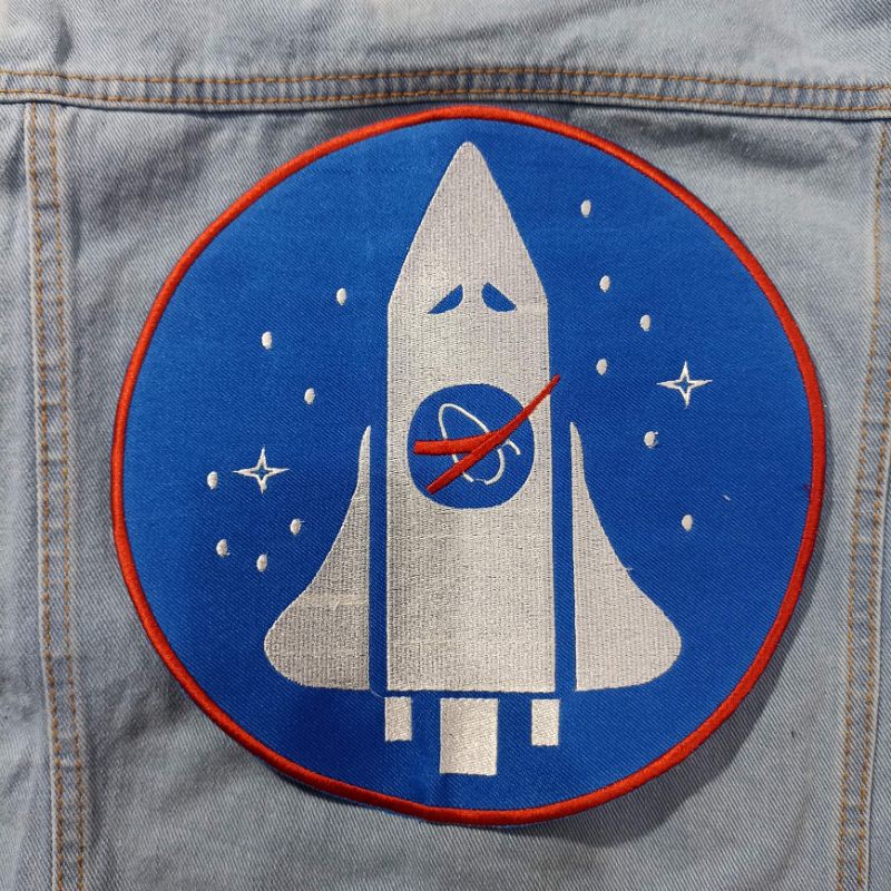 Backpatch bordir / Emblem bordir besar NASA premium best quality