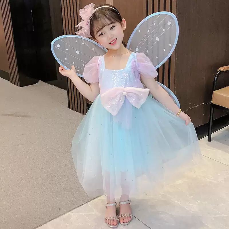 GAUN PESTA ANAK BUTTERFLY IMPORT,DRESS ANAK BUTTERFLY,GAUN ANAK KUPU2