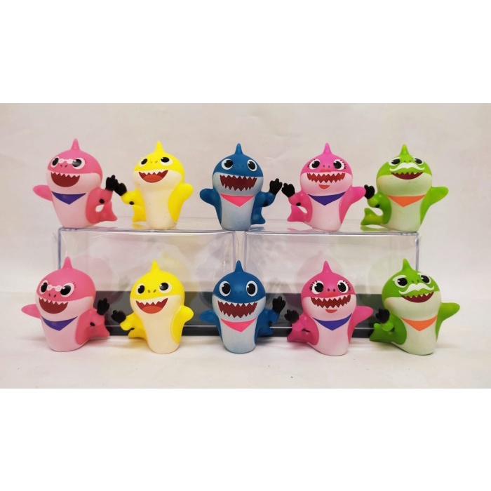 Topper Figure Toys / Mainan Anak Baby Shark Topper Kue Tart - set 5