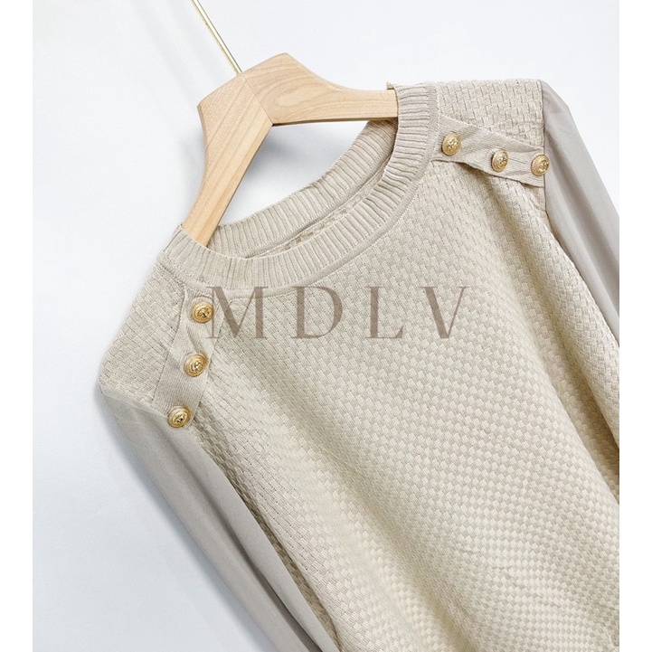 MDLV ~ 8664# Fiorenza Knit Top Atasan Blouse Korea Fashion import