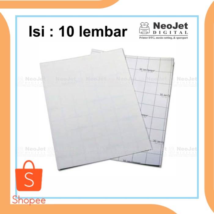 

Transfer paper 3g opaque a3 isi 10 lembar parts 6Zept21