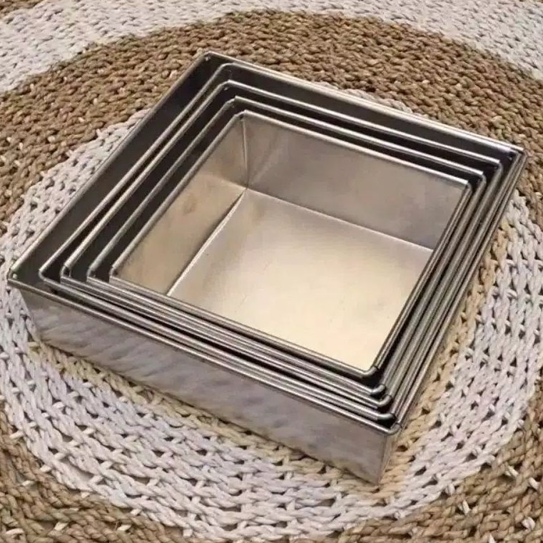 Loyang Kue Kotak /Cetakan Kue Bolu Aluminium
