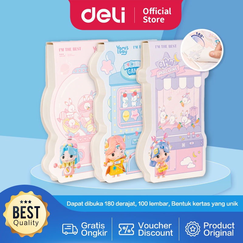 

Deli Note Pad / Kertas Memo Buku Reminder 100 Halaman Kertas Tebal 21766