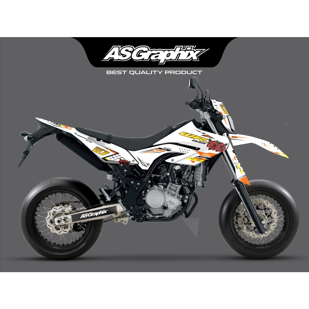 DECAL YAMAHA WR 155 PUTIH SUPERGLOSY