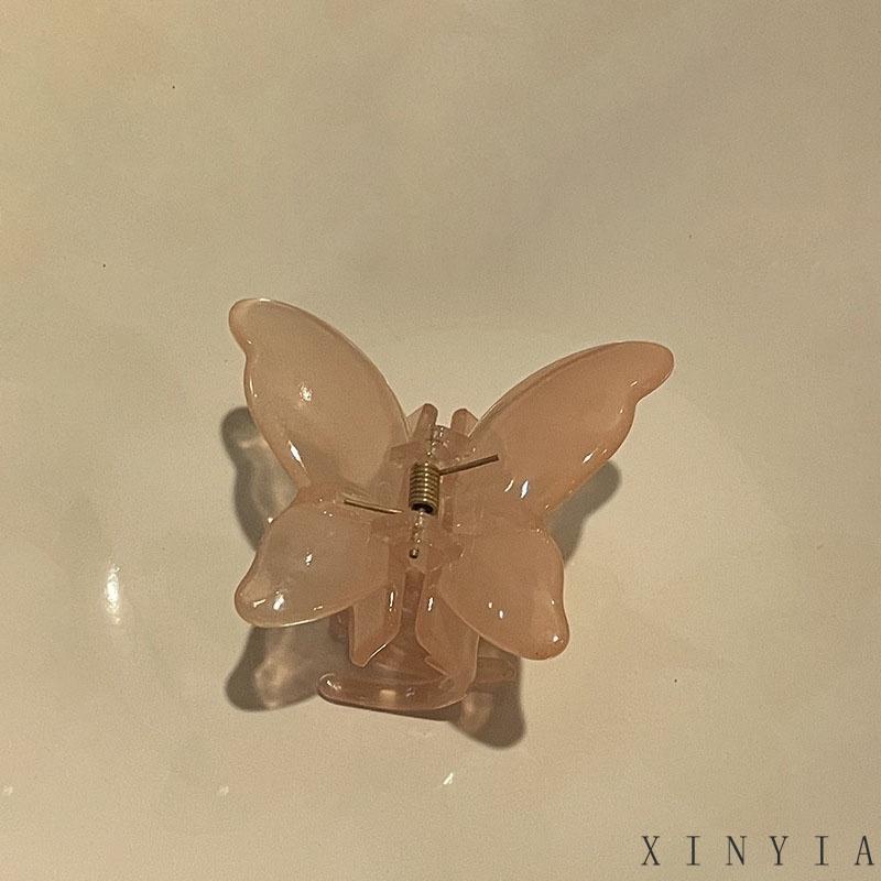 【COD】Jepit Rambut Butterfly Kristal Transparan Untuk Wanita Butterfly Jepit Rambut Bentuk Kupu-Kupu Dan Hiu Gaya Elegan