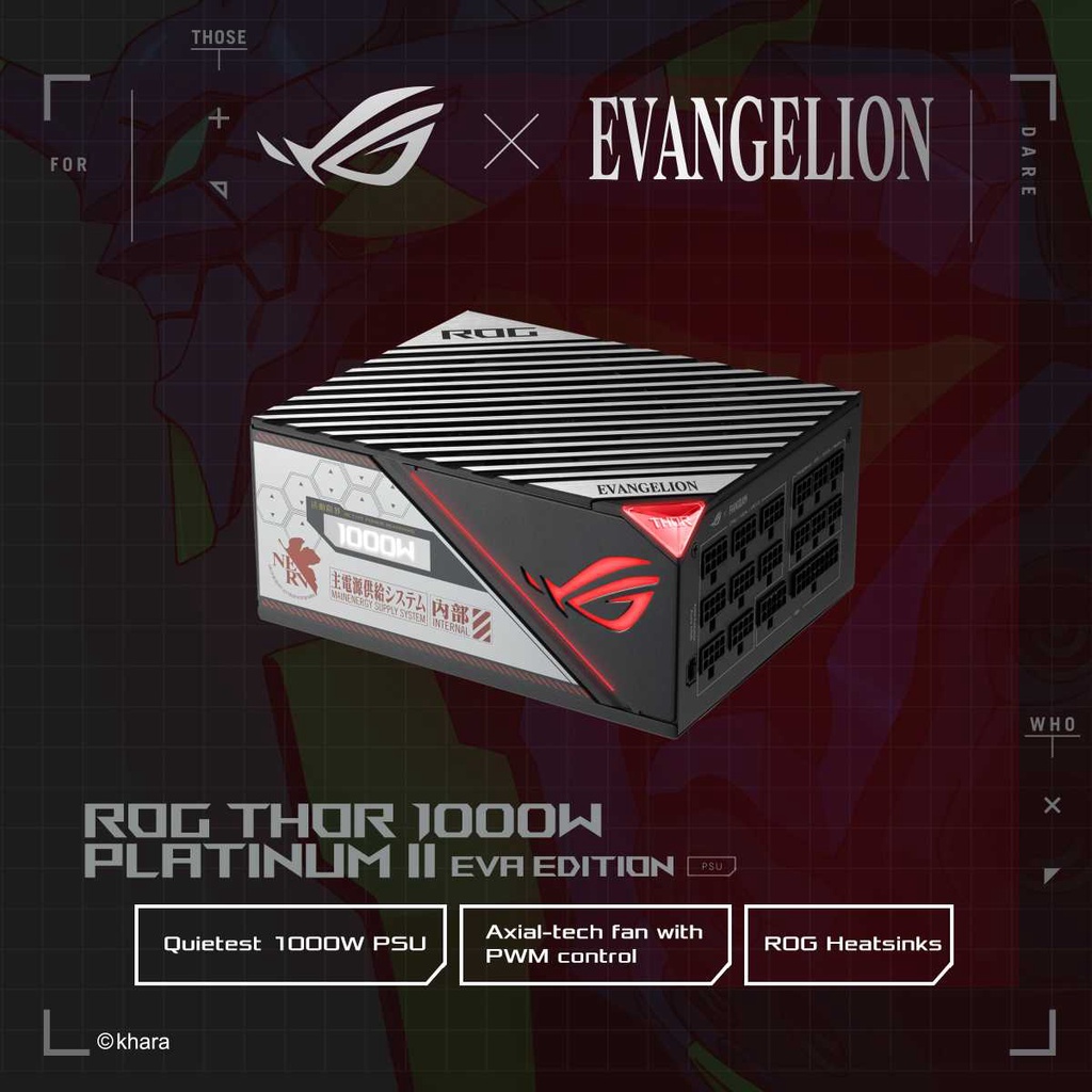 Power Supply ASUS ROG THOR 1000W Platinum II EVA Edition | PSU ROG 1000P2 1000P