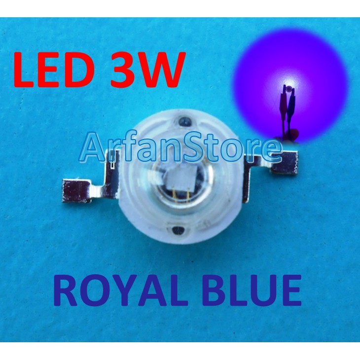 LED 3W Royal Blue HPL 445nm High Power Led Biru