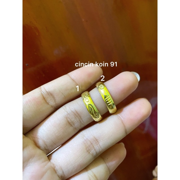 Cincin koin Logam Kuningan