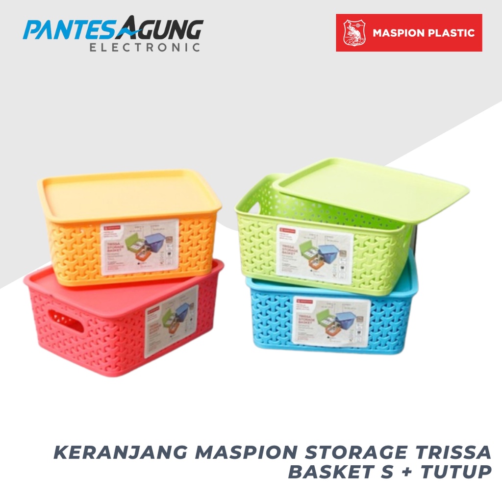 KERANJANG MASPION STORAGE TRISSA BASKET S + TUTUP