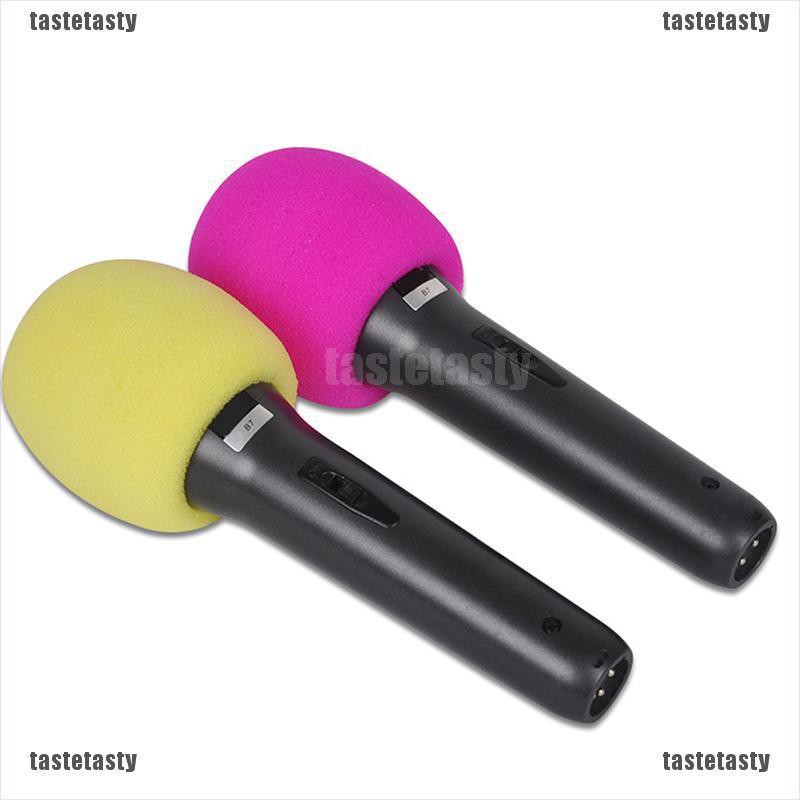 【 taty 】 Spons Foam Pelindung Mikrofon Genggam 10 Warna