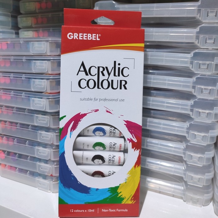 

Produk Terbaru Cat Akrilik Greebel / Acrylic Paint / Acrylic Colour 12 Warna