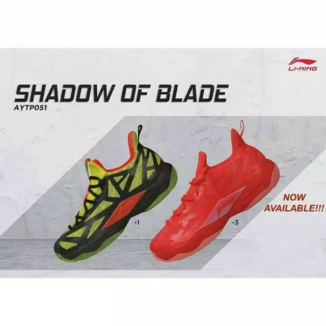 PROMO Sepatu Badminton / Bulutangkis LINING / LI NING SHADOW OF BLADE 3.0 ORIGINAL