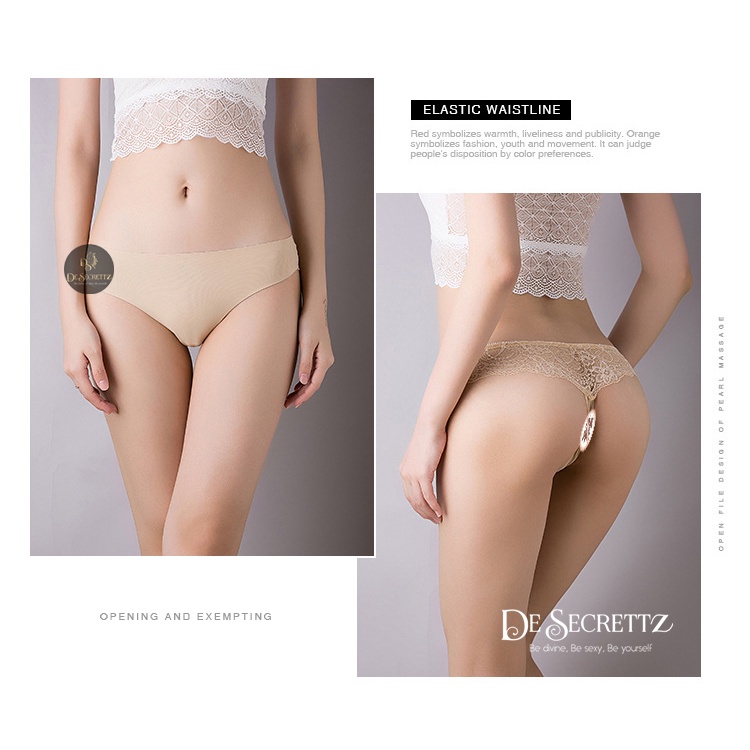 DeSecrettz PANTIES #052 Celana Dalam Wanita, Sexy Lace Panties Model Low Waist, Soft Touch Cotton