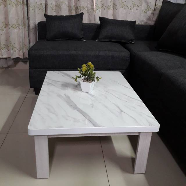 Meja lesehan  type MARBLE Shopee Indonesia