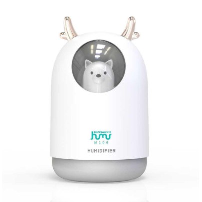 Taffware Pet Ultrasonic Humidifier RGB Aroma Essential Oil Diffuser 300ml - HUMI M106 - White