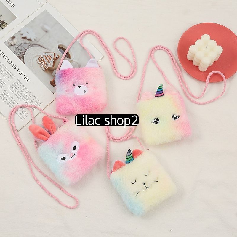 TAS SELEMPANG ANAK BULU KARAKTER