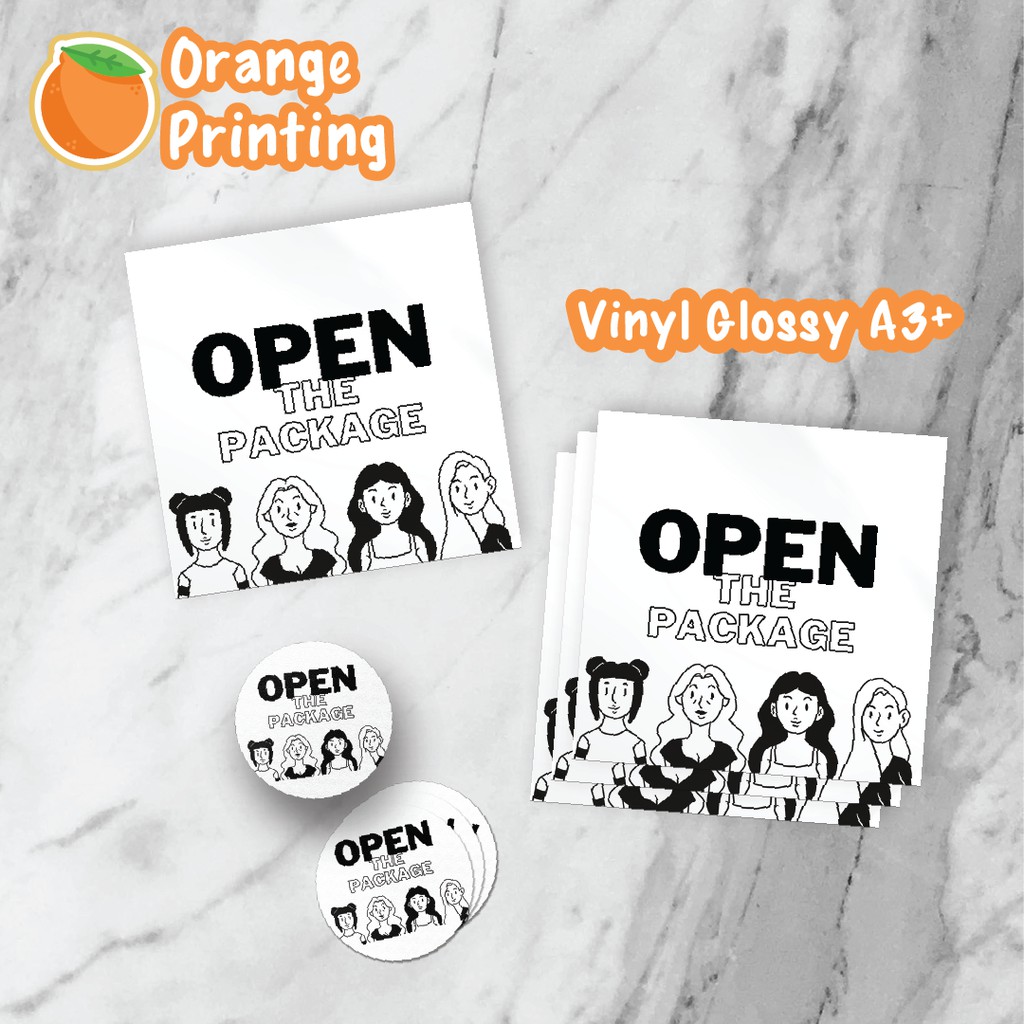 

Cetak Label Vinyl Glossy A3+ / Cetak Label Makanan / Cetak Label Online Shop Murah