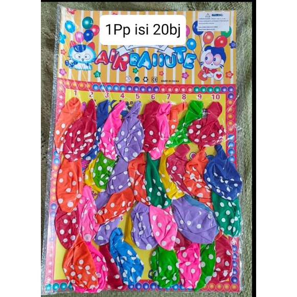 20pcs Balon Polkadot|Balon Tiup|Balon Ulang Tahun