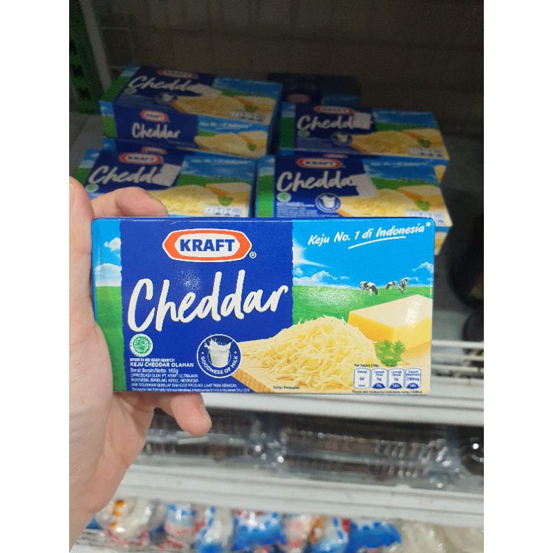 

KRAFT cheddar keju165gram