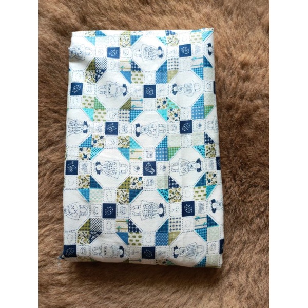kain katun jepang tokai senko motif girl warna putih biru