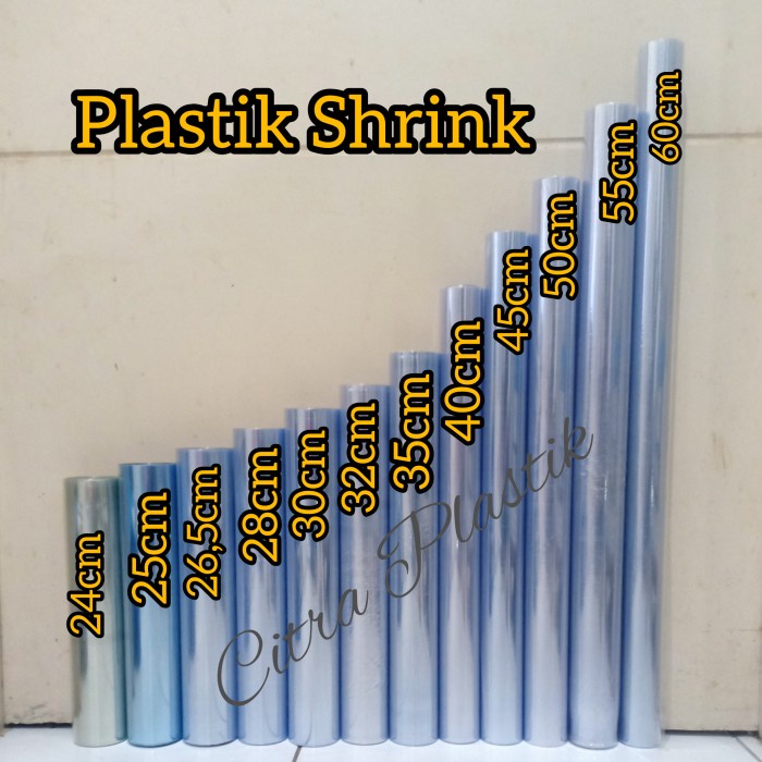 

perekat-pengikat- plastik segel / plastik shrink wrap 1/2kg - 19cm -pengikat-perekat.