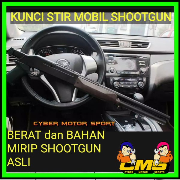 Kunci stir mobil universal. shootgun anti maling. kunci setir mobil.