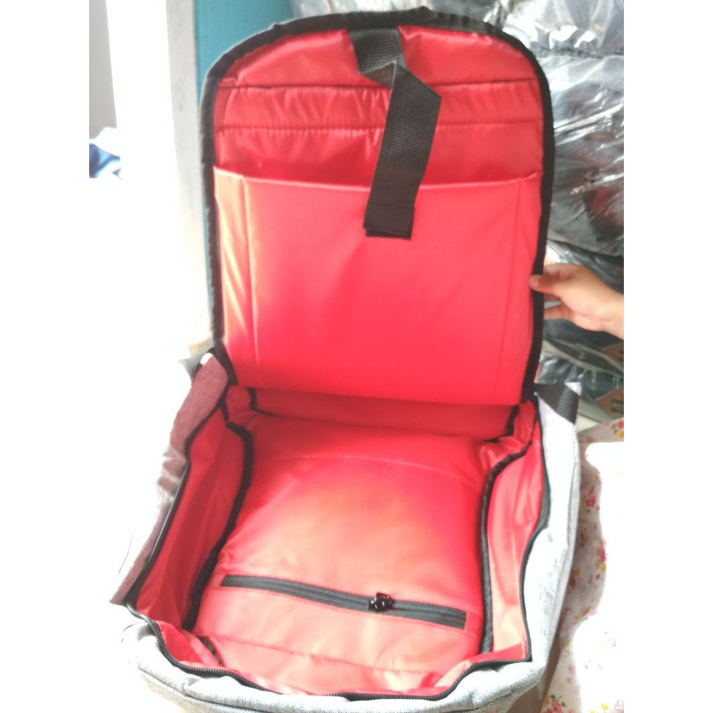 Tas anti maling/&quot;READY STOCK&quot; Diskon Tas Ransel Sekolah Bahan Anti Maling dengan Tempat Laptop