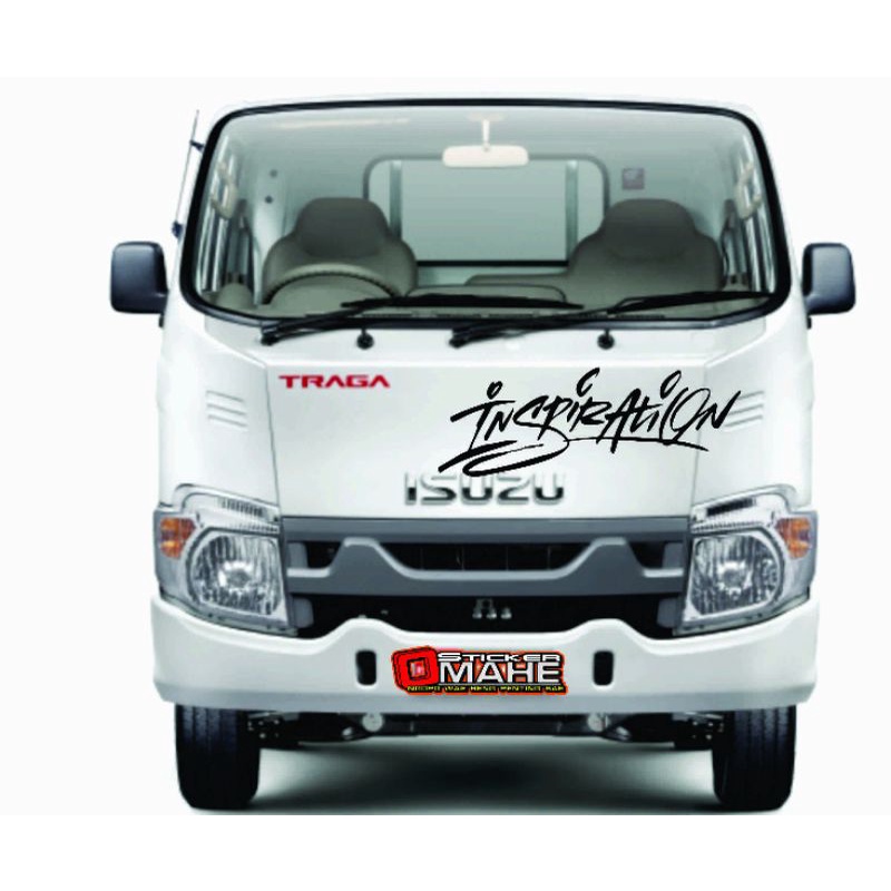 sticker  cutting depan kabin kap Traga  pickup..