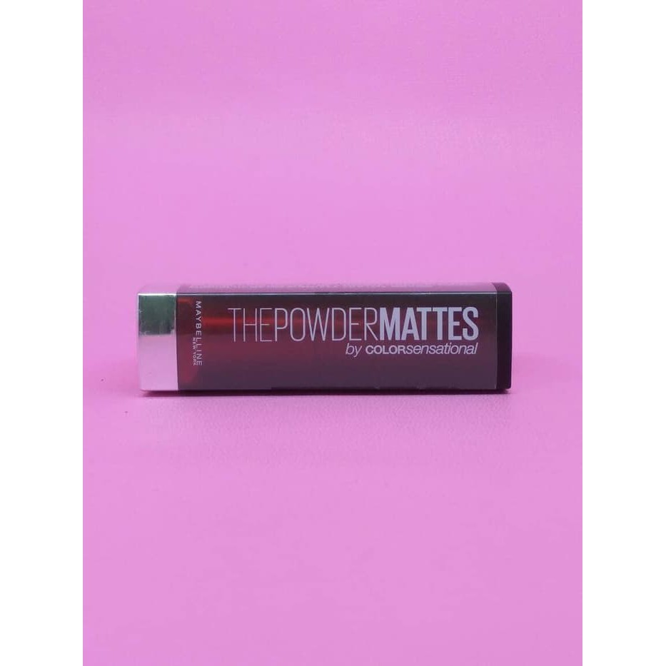 MAYBELLINE LIPSTIK THE POWDER MATTES . PLUM PERFECTION