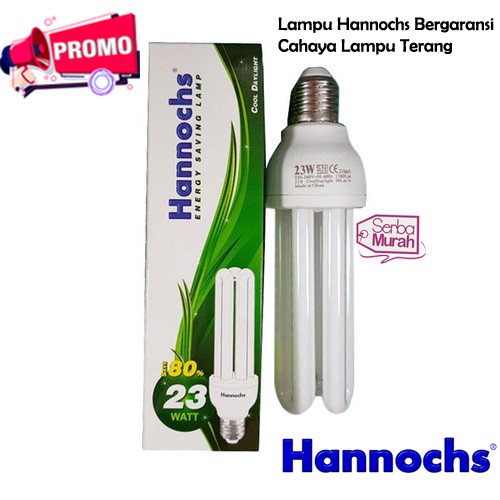 Lampu Hannochs 23 Watt 3U Garansi 1 Tahun / Lampu Ruangan Murah / Lampu PLC