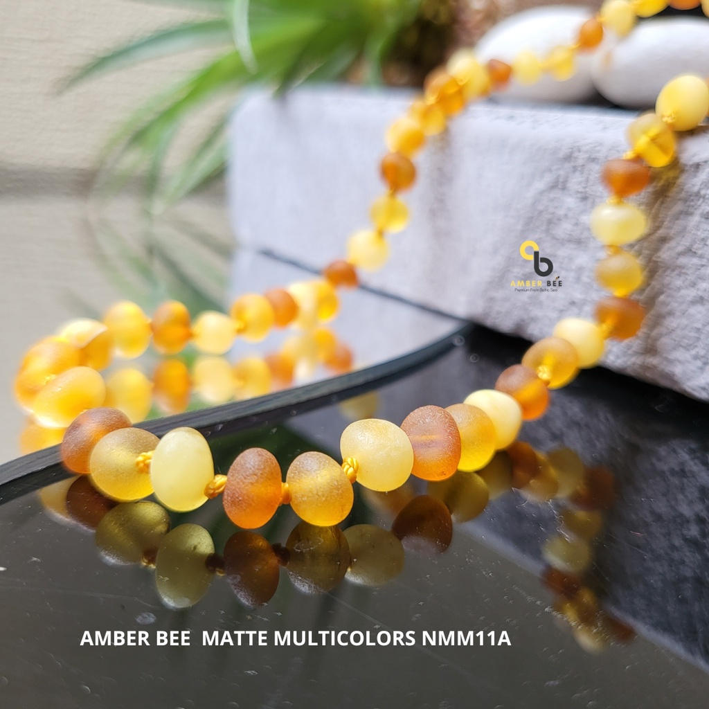 Kalung Amber Bayi Anak Premium Multicolor Matte NMM11 By Amber Bee