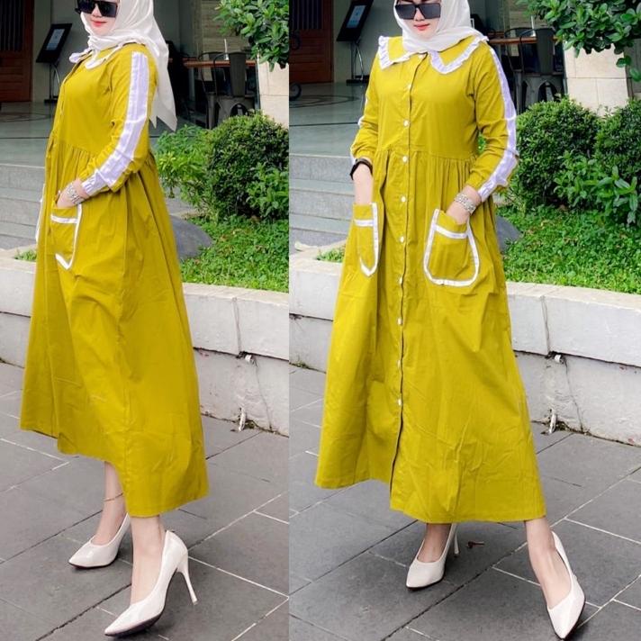 Stok terbatas.. gamis trq/gamis shaqueenara/dress trq/tunik new oz/midi dress new oz/mini dress new 