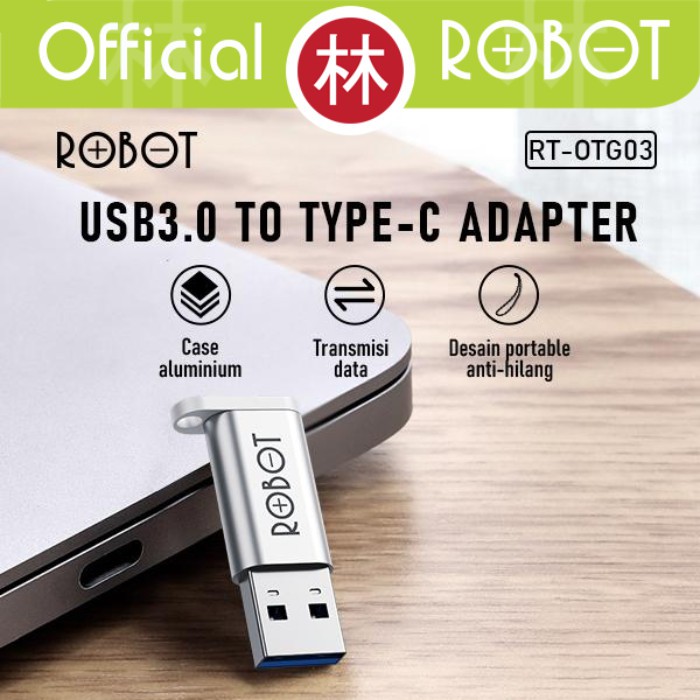Robot RT-OTG03 OTG USB3.0 To Type-C Small &amp; Portable Adapter