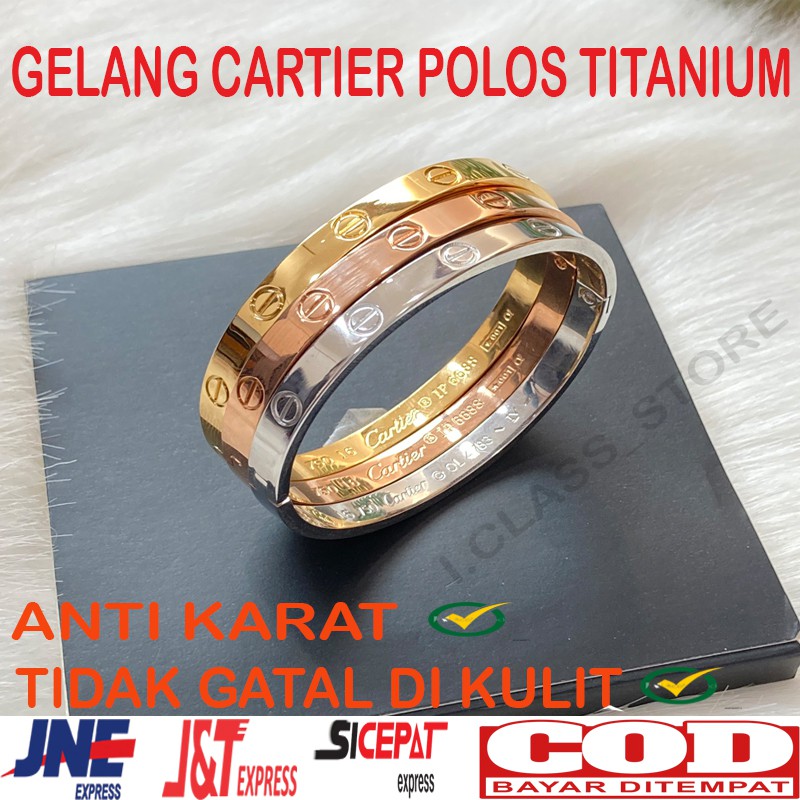 Gelang aksesoris fashion perhiasan titanium asli wanita korea kualitas terbaik anti karat murah