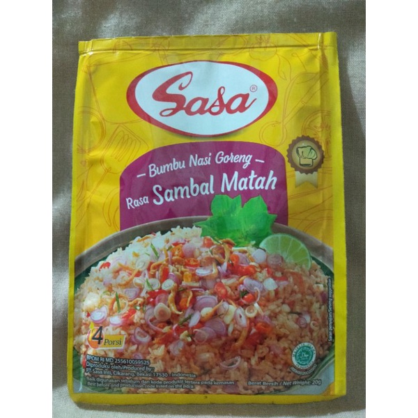 

SASA BUMBU NASI GORENG RASA SAMBAL MATAH 20 G