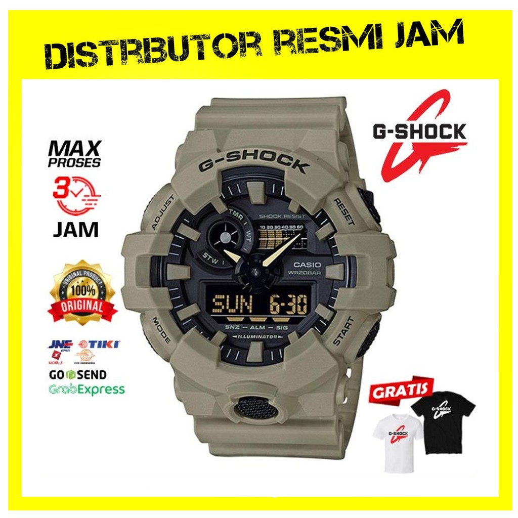 GShock GA-700UC-5ADR GA-700U GA700UC GA700 Garansi Resmi 2 Tahun
