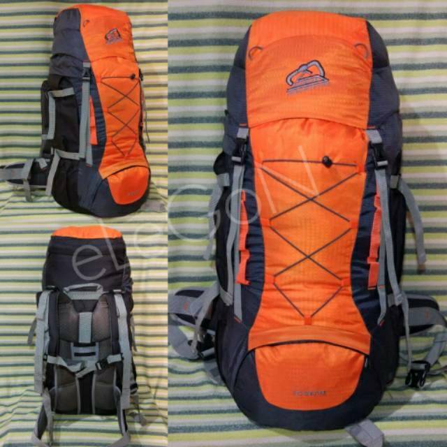 Tas Ransel Carrier Gunung Sioux 50 Liter Orange Original Sioux 50L